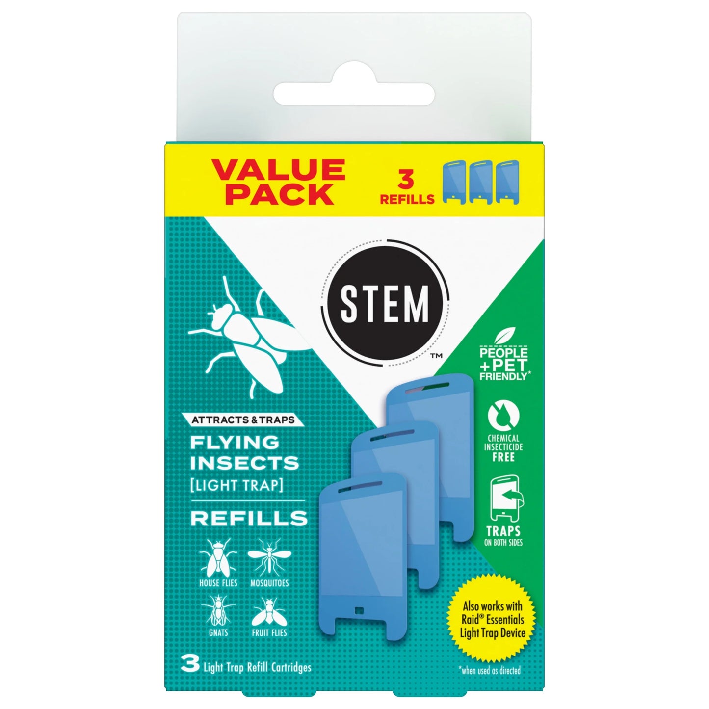 Light Trap Refills Fly Trap Bug Killer, 3 Count